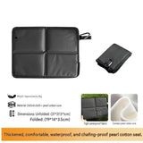 2 Pack Green Portable Foldable Outdoor Seat Cushion - Waterproof Oxford Cloth with Pearl Cotton Core, Lightweight 88g Design, Carabiner Clip for Hiking Camping Picnic Travel