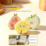 10 pack Cute Guava-shaped Wood Pulp Sponge - Compressed Kitchen Dishwashing Scrubber, Fast Foaming, Oil Resistant, Quick Drying, Eco Friendly Cellulose Cleaning Pad for Pots and Pans In Australia - Darrahopens