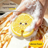 10 pack Cute Lemon-shaped Wood Pulp Sponge - Compressed Kitchen Dishwashing Scrubber, Fast Foaming, Oil Resistant, Quick Drying, Eco Friendly Cellulose Cleaning Pad for Pots and Pans In Australia - Darrahopens
