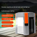 Saltwater Powered LED Camping Lantern - Emergency Light with 72 Hour Runtime, No Battery Required, Portable Outdoor Lamp for Disaster Prep, Fishing and Hiking