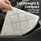 Black Reflective Steering Wheel Sun Shade Cover - Universal Fit Aluminum Foil Heat Shield, 43cm Diameter, Prevents Hot Steering Wheel, Easy Install, Foldable for Storage In Australia - Darrahopens