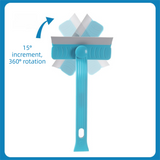 Brown Gap Cleaning Brush, 4 in 1 Rotating Scrub Tool with 360 Degree Swivel Head, Scraper and Hair Tweezers for Tile Grout, Kitchen, Bathroom In Australia - Darrahopens
