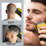 Men's Reciprocating Foil Shaver Upgraded Set (Silver)- USB Rechargeable Dual Foil Electric Razor with Digital Battery Display, Pop-Up Trimmer and Replacement Cutters In Australia - Darrahopens