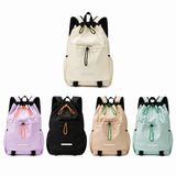 Purple Sports Drawstring Backpack - Large Capacity Badminton, Yoga Mat and Gym Bag with Racket Holder for Fitness, Outdoor Training, Travel and Daily Use In Australia - Darrahopens
