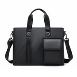 Black Men's Laptop Bag - Large Capacity Multi-Compartment Shoulder and Hand Carry Computer Bag for Office, University, Commuting and Business Travel In Australia - Darrahopens
