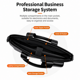 Black Men's Laptop Bag - Large Capacity Multi-Compartment Shoulder and Hand Carry Computer Bag for Office, University, Commuting and Business Travel In Australia - Darrahopens