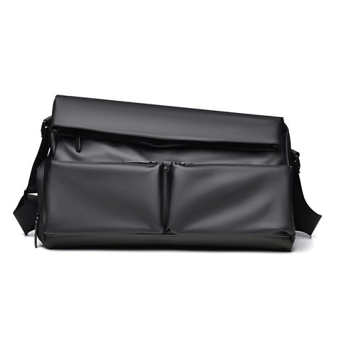Black Expandable Travel Shoulder Bag - Large Capacity Gym and Duffel Bag with Wet and Dry Separation for Weekend Trips, Sports, Commuting and Short Travel