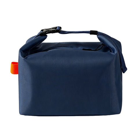 Navy Blue Foldable Insulated Lunch Bag - Waterproof Oxford Cloth Lunch Tote with Thickened Aluminium Foil Lining for Work, Office, Meal Prep and Daily Food Carry In Australia - Darrahopens