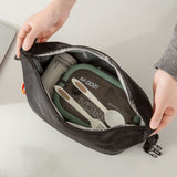 Red Foldable Insulated Lunch Bag - Waterproof Oxford Cloth Lunch Tote with Thickened Aluminium Foil Lining for Work, Office, Meal Prep and Daily Food Carry