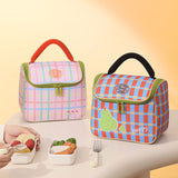 Pink Insulated Lunch Bag - Portable Lunch Tote with Thickened Aluminium Foil Lining for Office Workers, Students, School Meals and Daily Food Carry