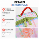Pink Insulated Lunch Bag - Portable Lunch Tote with Thickened Aluminium Foil Lining for Office Workers, Students, School Meals and Daily Food Carry