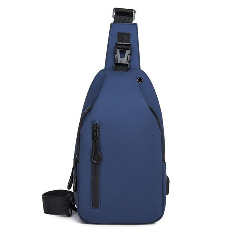 Blue Men's Sling Chest Bag - Lightweight Large Capacity Crossbody Shoulder Bag with Adjustable Strap for Commuting, Travel, Outdoor and Daily Casual Use In Australia - Darrahopens