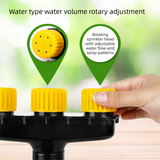 4-Head Adjustable Garden Spray Nozzle - Wide-Area Watering and Mist Sprayer with Stepped Hose Connector for Gardens, Lawns, Orchards and Irrigation In Australia - Darrahopens