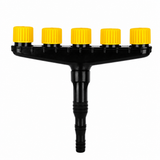 5-Head Adjustable Garden Spray Nozzle - Wide-Area Watering and Mist Sprayer with Stepped Hose Connector for Gardens, Lawns, Orchards and Irrigation In Australia - Darrahopens