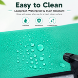 Green Waterproof Garden Repotting Mat - 100 x 100 cm Foldable Potting and Transplanting Work Mat with Snap Corners for Indoor Plants, Soil Mixing and Easy Clean-Up