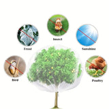 Fruit Tree Netting Cover with Zipper (80x120cm)- Plastic Mesh Bird and Insect Protection for Citrus, Blueberries, Vegetables, Garden Harvest Saver