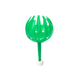 50 Pack Fertiliser Baskets with Ground Spikes (Green Small) - Reusable Garden Fertiliser Holders for Potted Plants, Flowers, Bonsai and Home Gardening