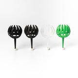 50 Pack Fertiliser Baskets with Ground Spikes (Green Small) - Reusable Garden Fertiliser Holders for Potted Plants, Flowers, Bonsai and Home Gardening