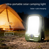 Solar Camping Lantern with Clip Green- 2000mAh USB and Solar Rechargeable, Waterproof Portable Tent Light with Digital Display for Outdoor Hiking Emergency In Australia - Darrahopens