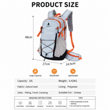 Lightweight Hiking Backpack 20L Black - Ultralight Oxford Cloth Daypack with Breathable Mesh Back, Adjustable Straps for Trekking Camping Travel In Australia - Darrahopens