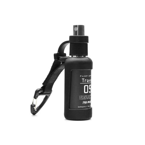 2 Pack 50ml Portable Spray Bottle - Leakproof Travel Mist Sprayer with Carabiner, Fine Mist Pump for Outdoor Camping Hiking, 12cm Black In Australia - Darrahopens