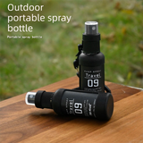 2 Pack 50ml Portable Spray Bottle - Leakproof Travel Mist Sprayer with Carabiner, Fine Mist Pump for Outdoor Camping Hiking, 12cm Black In Australia - Darrahopens