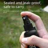 2 Pack 50ml Portable Spray Bottle - Leakproof Travel Mist Sprayer with Carabiner, Fine Mist Pump for Outdoor Camping Hiking, 12cm Black In Australia - Darrahopens