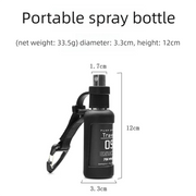 2 Pack 50ml Portable Spray Bottle - Leakproof Travel Mist Sprayer with Carabiner, Fine Mist Pump for Outdoor Camping Hiking, 12cm Black In Australia - Darrahopens