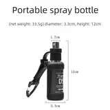 2 Pack 50ml Portable Spray Bottle - Leakproof Travel Mist Sprayer with Carabiner, Fine Mist Pump for Outdoor Camping Hiking, 12cm Black In Australia - Darrahopens