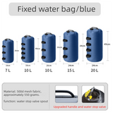 10L(20X30CM) Gazebo Water Weight Bag Blue- Portable Refillable Canopy Leg Anchor with Carry Handle, Pole Straps and Anti Backflow Valve for Camping, Marquees and Outdoor Shelters