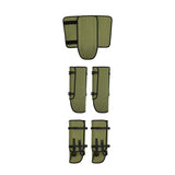 Waterproof Hiking Gaiters Green - 3 Layer Nylon Leg and Boot Covers with Adjustable Buckles for Bushwalking, Camping, Mud, Sand, Rain and Snow - 1 Pair