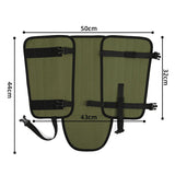 Waterproof Hiking Gaiters Green - 3 Layer Nylon Leg and Boot Covers with Adjustable Buckles for Bushwalking, Camping, Mud, Sand, Rain and Snow - 1 Pair
