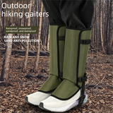 Waterproof Hiking Gaiters Black - 3 Layer Nylon Leg and Boot Covers with Adjustable Buckles for Bushwalking, Camping, Mud, Sand, Rain and Snow - 1 Pair