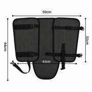 Waterproof Hiking Gaiters Black - 3 Layer Nylon Leg and Boot Covers with Adjustable Buckles for Bushwalking, Camping, Mud, Sand, Rain and Snow - 1 Pair