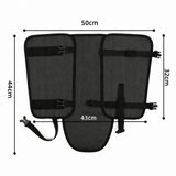 Waterproof Hiking Gaiters Black - 3 Layer Nylon Leg and Boot Covers with Adjustable Buckles for Bushwalking, Camping, Mud, Sand, Rain and Snow - 1 Pair