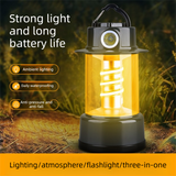 Rechargeable LED Camping Lantern - 1200mAh Battery, 5 Light Modes, USB-C Charging, Hanging Hook and Side Torch for Camping and Outdoor Lighting In Australia - Darrahopens