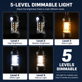 Rechargeable LED Camping Lantern - 1200mAh Battery, 5 Light Modes, USB-C Charging, Hanging Hook and Side Torch for Camping and Outdoor Lighting In Australia - Darrahopens