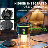 Rechargeable Camping Lantern - 350LM LED Light, 1500mAh Battery, Digital Power Display, Portable Handle and 4mm Tripod Mount for Camping and Outdoor Use In Australia - Darrahopens
