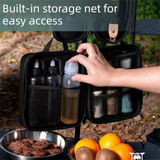 Camping Spice Kit 11 Piece with EVA Hard Shell Carry Case, PET Liquid Bottles and Seasoning Jars, Portable Condiment Storage Set for Camping, BBQ, Picnics and Outdoor Cooking In Australia - Darrahopens