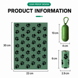 Hands Free Dog Leash Running Belt with Adjustable Bungee Lead(Mint green), Multi Pocket Outdoor Waist Bag and Free Roll of 15 Poop Bags for Walking, Jogging and Running