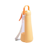 Portable Dog Water Bottle with Foldable Drinking Trough - Orange 3-in-1 Pet Travel Water Dispenser with Fine Mist Spray, Food Storage and Carry Strap for Walking and Outdoor Trips In Australia - Darrahopens
