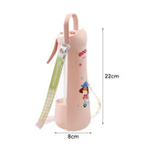Portable Dog Water Bottle with Foldable Drinking Trough - Orange 3-in-1 Pet Travel Water Dispenser with Fine Mist Spray, Food Storage and Carry Strap for Walking and Outdoor Trips