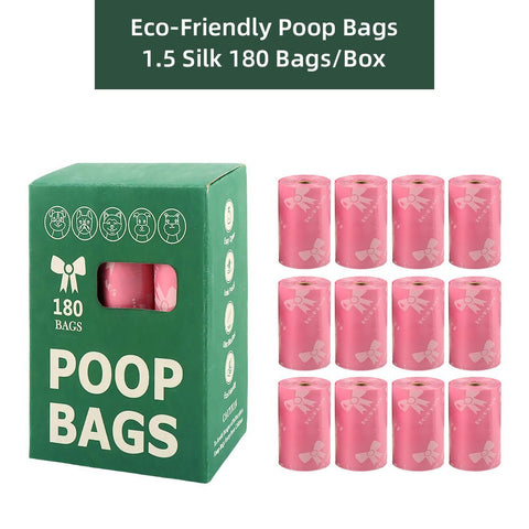 Pink Thickened Dog Poop Bags 180 Pack - 12 Rolls, 15 Bags per Roll, 22 x 30cm Leak-Resistant Easy-Tear Pet Waste Bags for Dog Walking, Travel and Daily Clean-Up In Australia - Darrahopens