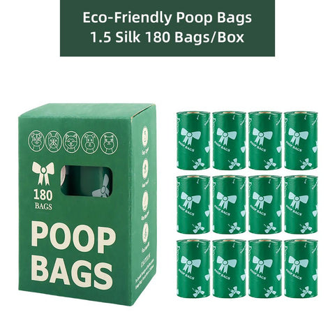 Green Thickened Dog Poop Bags 180 Pack - 12 Rolls, 15 Bags per Roll, 22 x 30cm Leak-Resistant Easy-Tear Pet Waste Bags for Dog Walking, Travel and Daily Clean-Up In Australia - Darrahopens
