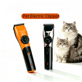 Orange Rechargeable Pet Hair Clippers – Cordless Dog & Cat Grooming Trimmer with Adjustable Cutting Length, Guide Combs, USB Charging & Grooming Accessories In Australia - Darrahopens