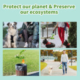 Degradable Dog Poop Bags with Dispenser - 16 rolls Pet Waste Bags, Leak Resistant Easy Tear Design, Portable Clip Holder for Dog Walking and Outdoor Clean Up In Australia - Darrahopens