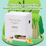 Degradable Dog Poop Bags with Dispenser - 16 Rolls Pet Waste Bags, Leak Resistant Easy Tear Design, Portable Clip Holder for Dog Walking and Outdoor Clean Up In Australia - Darrahopens
