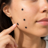 Star Acne Patches Black 5 Sheets - 40 Stars Per Sheet, Hydrocolloid Blemish Stickers, Waterproof Sweat-Resistant Star Pimple Covers In Australia - Darrahopens