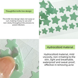 Star Acne Patches Purple 5 Sheets - 40 Stars Per Sheet, Hydrocolloid Blemish Stickers, Waterproof Sweat-Resistant Star Pimple Covers