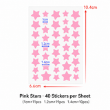 Star Acne Patches Green 5 Sheets - 40 Stars Per Sheet, Hydrocolloid Blemish Stickers, Waterproof Sweat-Resistant Star Pimple Covers